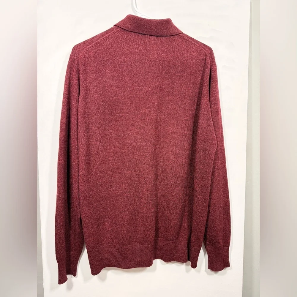Dockers Size Large Maroon Men’s Argyle Button Sweater